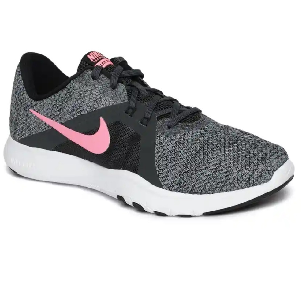 Nike Flex Trainer 8  running sneaker black, gray, and pink  9 NWT